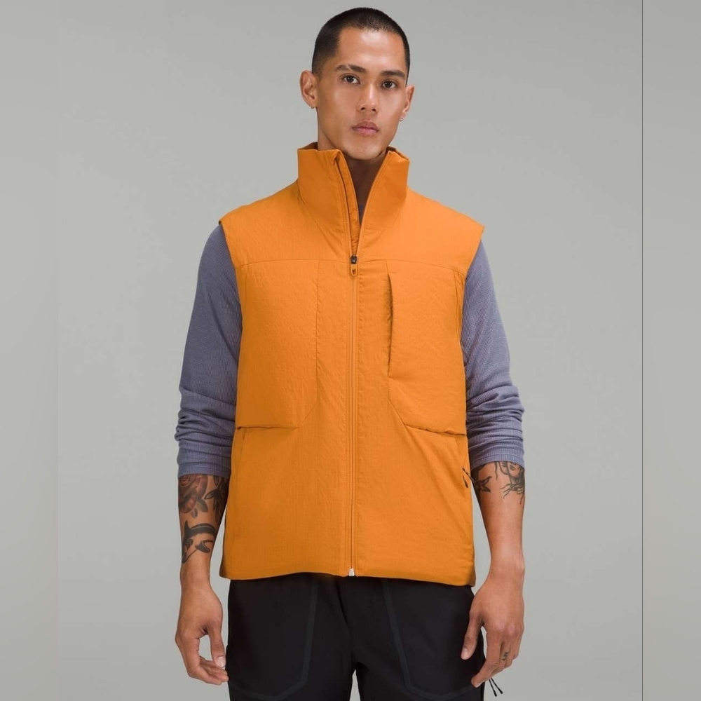 Lululemon Insulated Hiking Vest Size XXL Autumn Orange EUC
